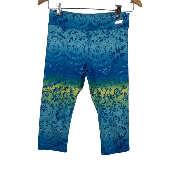AVIA Cropped Tropic Colorful Leggings Size XL - Picture 1 of 4